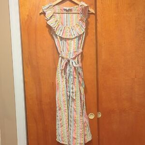 LOFT Multicolor Striped Dress